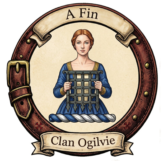 Clan Ogilvie Crest digital download: Includes Color PNG, B&W PNG, and SVG vector files