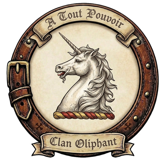 Clan Oliphant Crest digital download: Includes Color PNG, B&W PNG, and SVG vector files