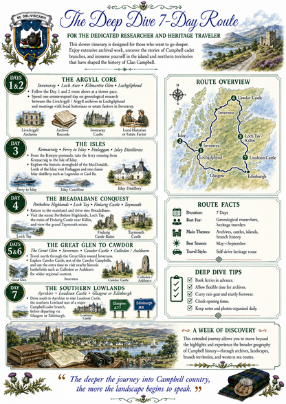 In the Footsteps of Clan Campbell: Ancestral Travel Guide & Genealogy Planner