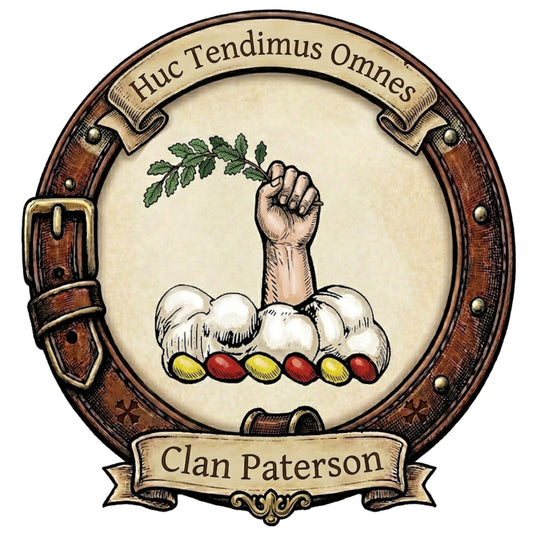 Clan Paterson Crest digital download: Includes Color PNG, B&W PNG, and SVG vector files