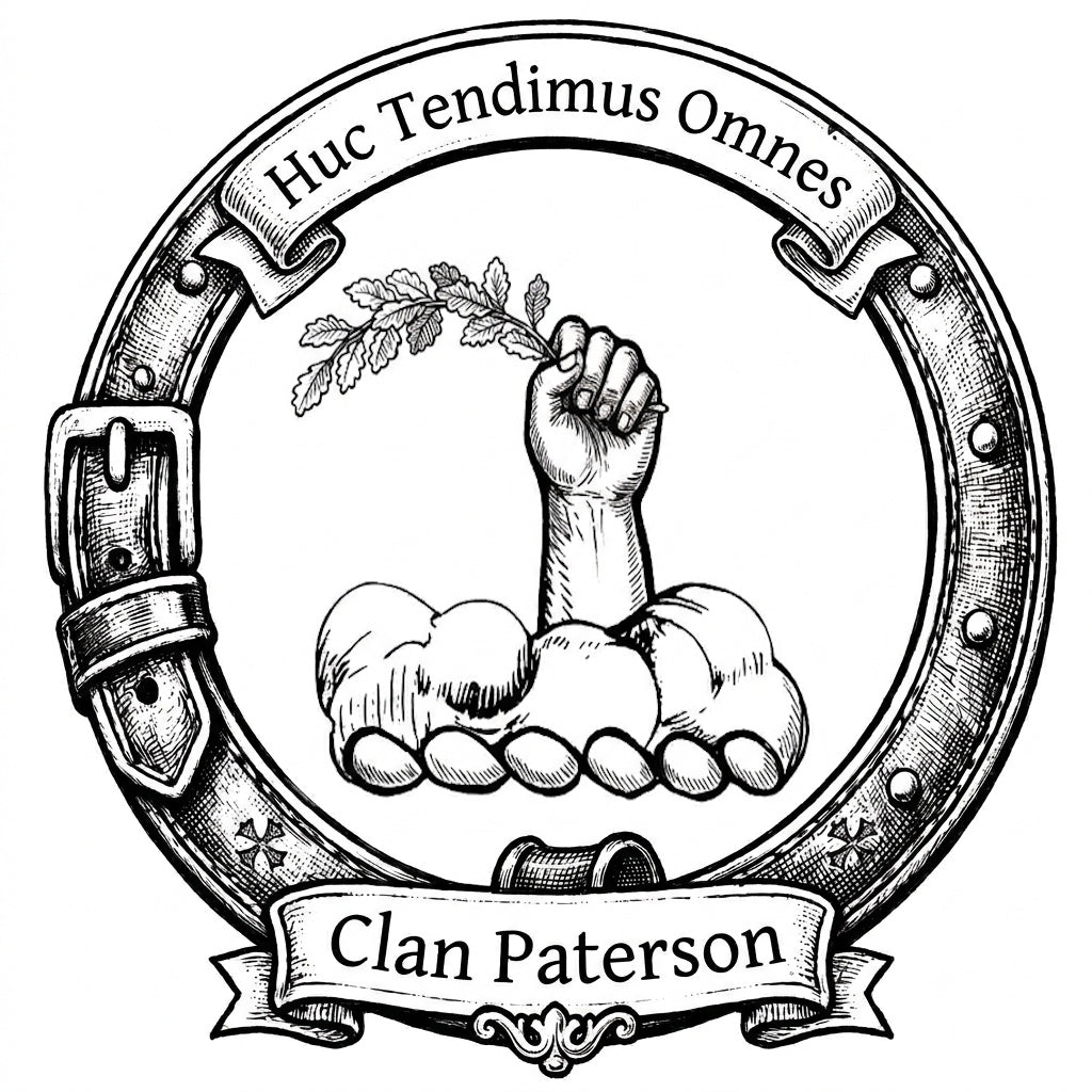 Clan Paterson Crest digital download: Includes Color PNG, B&W PNG, and SVG vector files