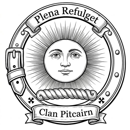 Clan Pitcairn Crest digital download: Includes Color PNG, B&W PNG, and SVG vector files