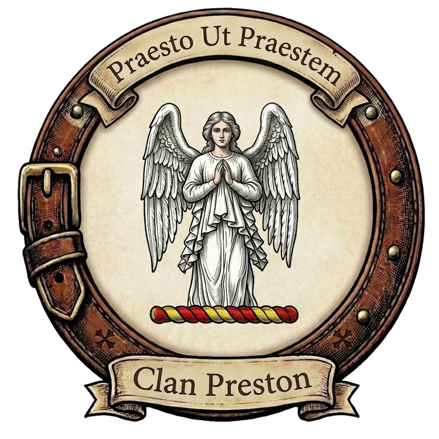 Clan Preston Crest digital download: Includes Color PNG, B&W PNG, and SVG vector files