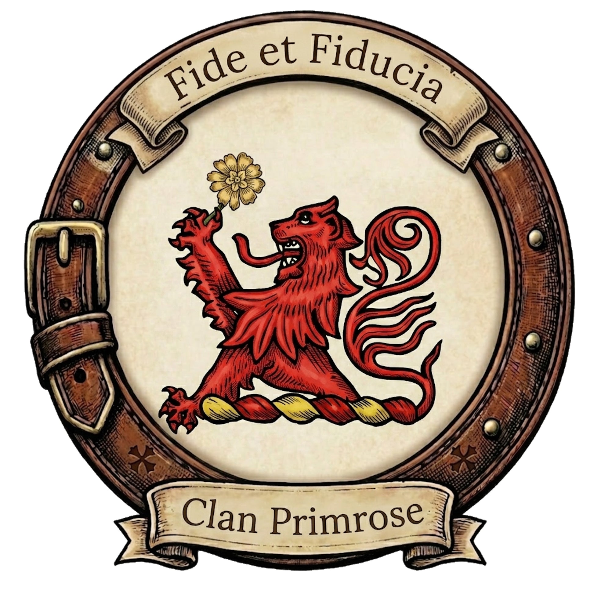 Clan Primrose Crest digital download: Includes Color PNG, B&W PNG, and SVG vector files
