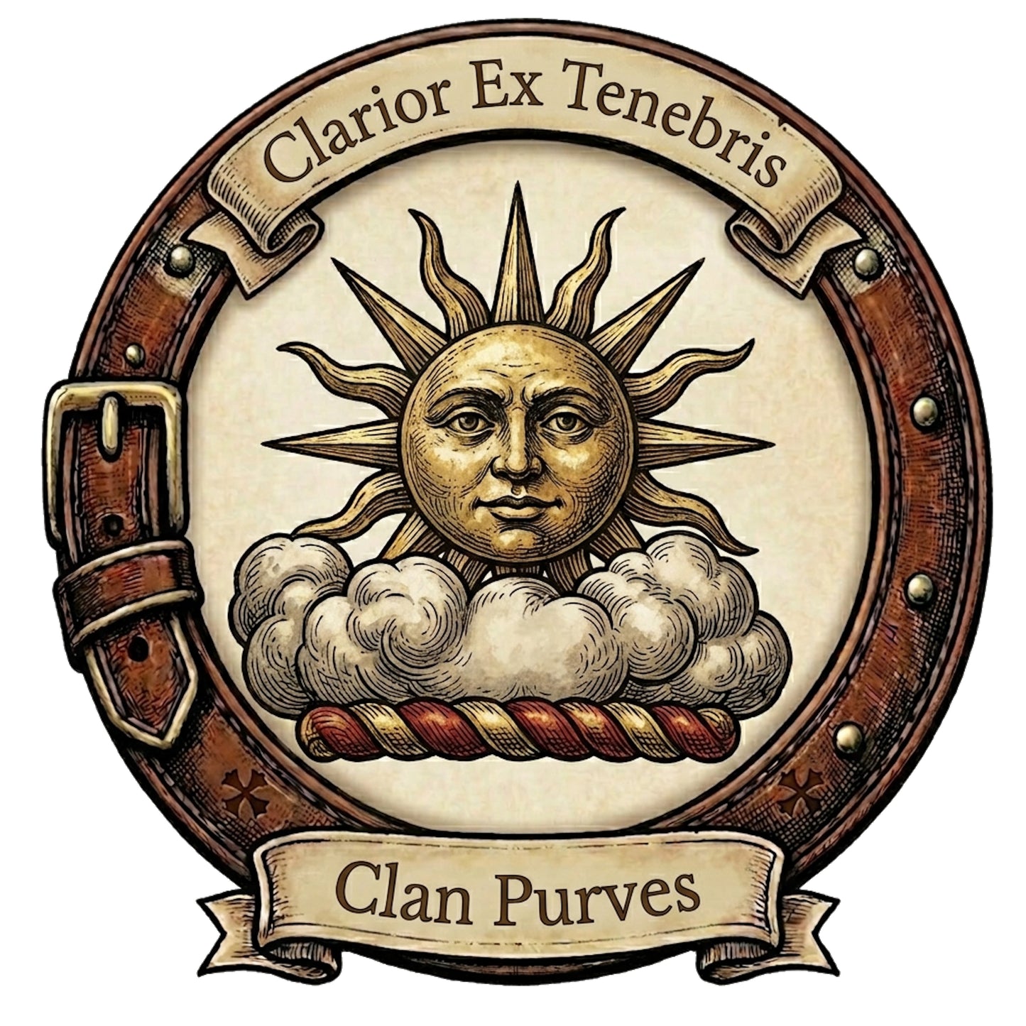 Clan Purves Crest digital download: Includes Color PNG, B&W PNG, and SVG vector files