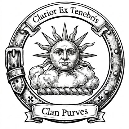 Clan Purves Crest digital download: Includes Color PNG, B&W PNG, and SVG vector files