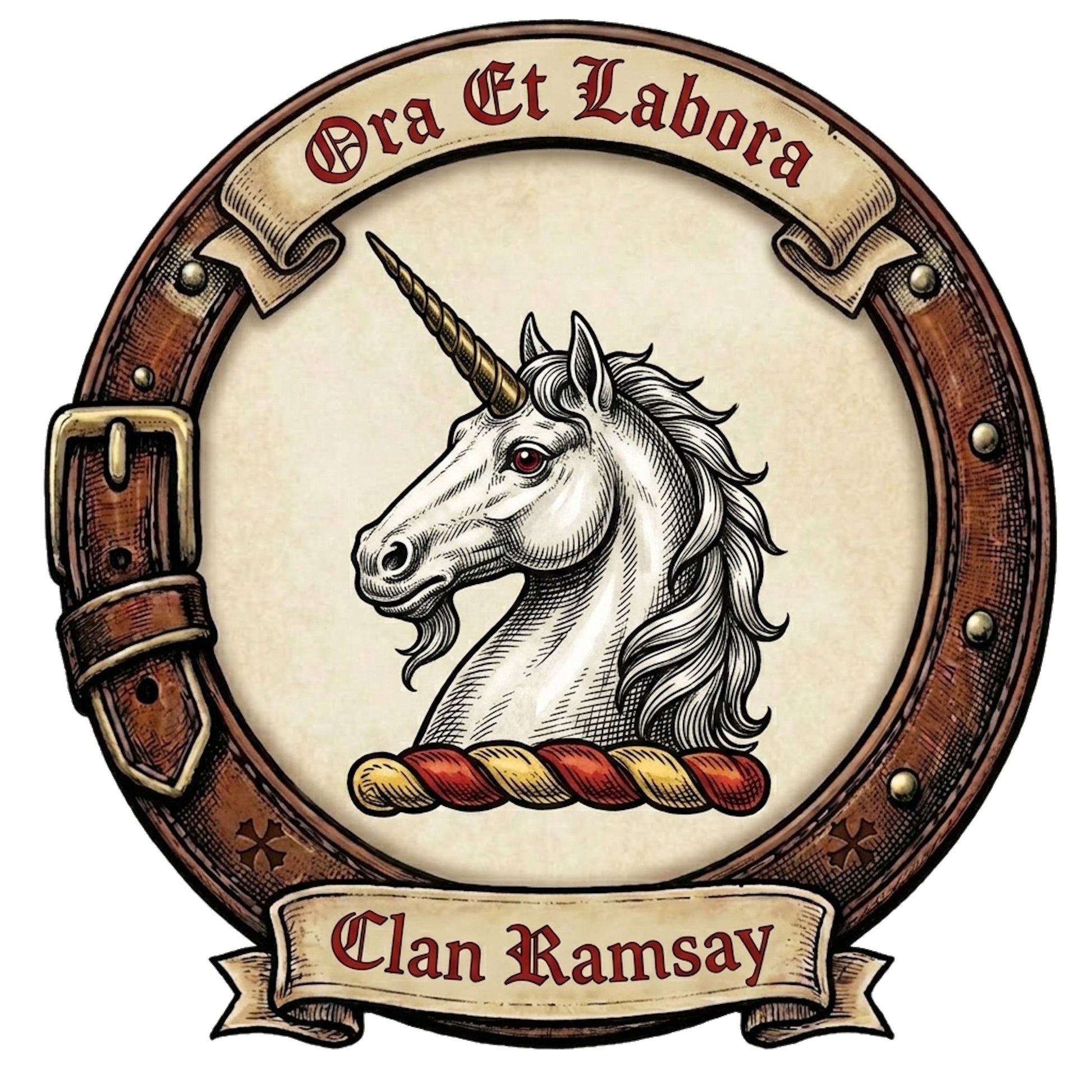 Clan Ramsay Crest digital download: Includes Color PNG, B&W PNG, and SVG vector files