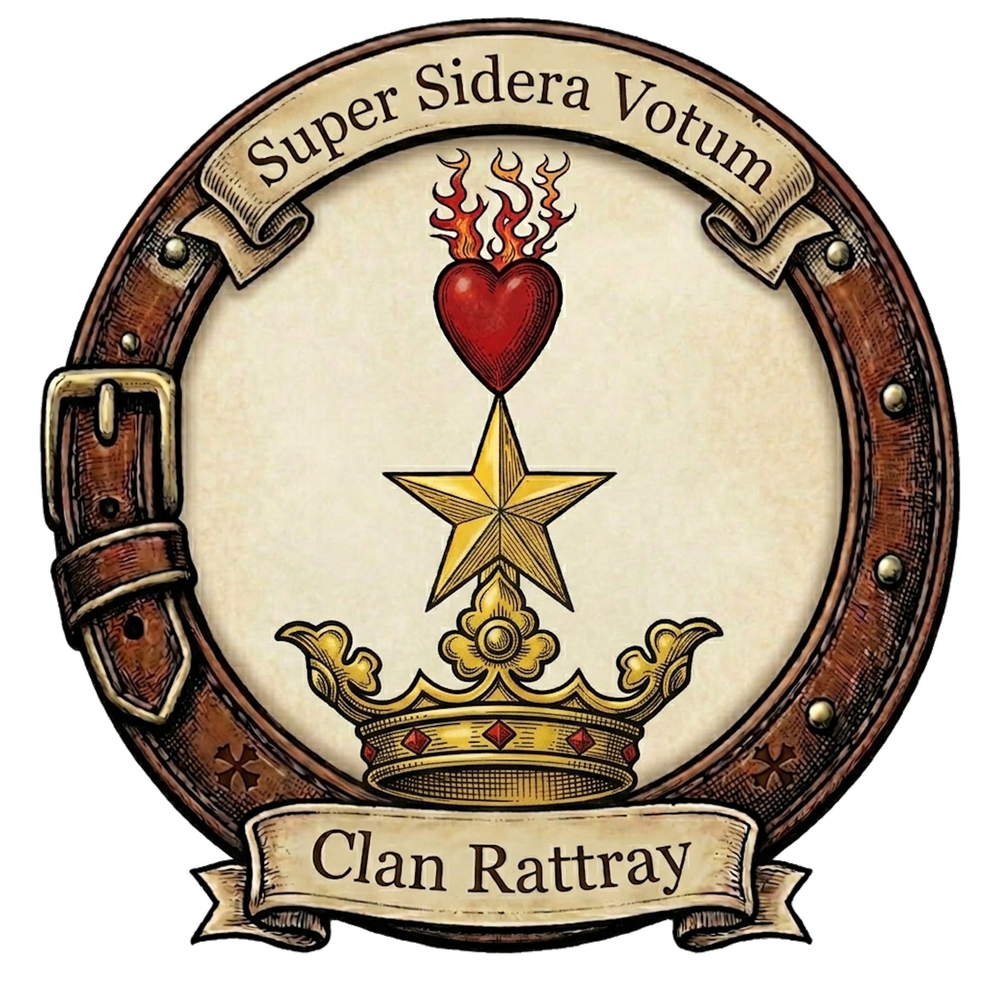 Clan Rattray Crest digital download: Includes Color PNG, B&W PNG, and SVG vector files