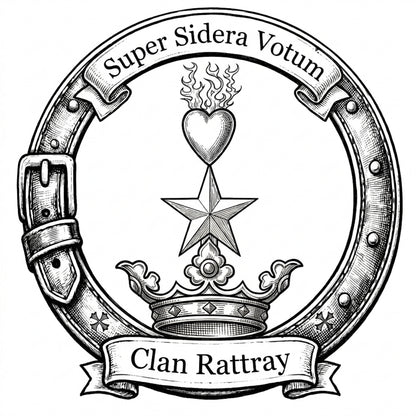 Clan Rattray Crest digital download: Includes Color PNG, B&W PNG, and SVG vector files