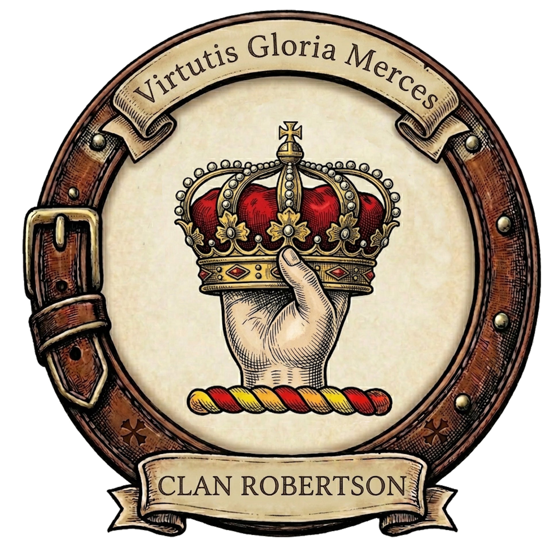 Clan Robertson Crest digital download: Includes Color PNG, B&W PNG, and SVG vector files