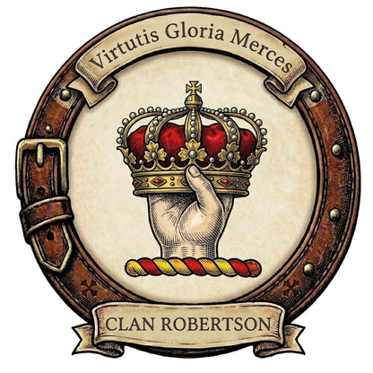 Clan Robertson Crest digital download: Includes Color PNG, B&W PNG, and SVG vector files