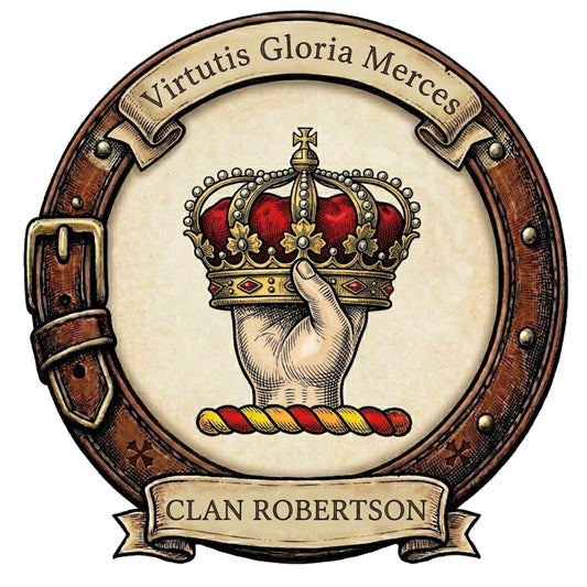Clan Robertson Crest digital download: Includes Color PNG, B&W PNG, and SVG vector files