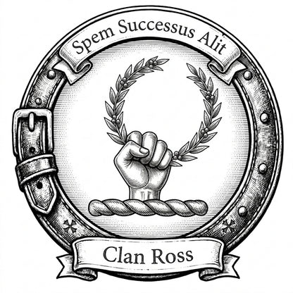 Clan Ross Crest digital download: Includes Color PNG, B&W PNG, and SVG vector files