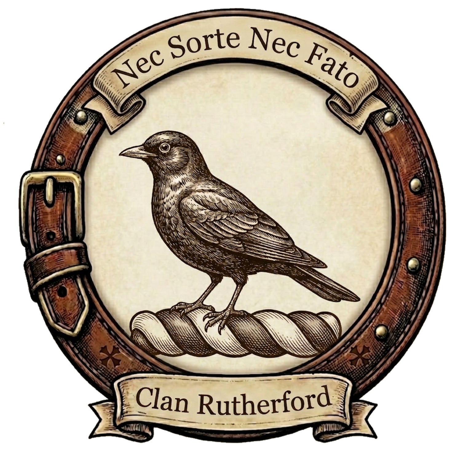 Clan Rutherford Crest digital download: Includes Color PNG, B&W PNG, and SVG vector files