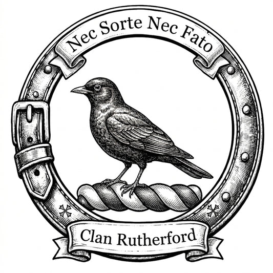 Clan Rutherford Crest digital download: Includes Color PNG, B&W PNG, and SVG vector files