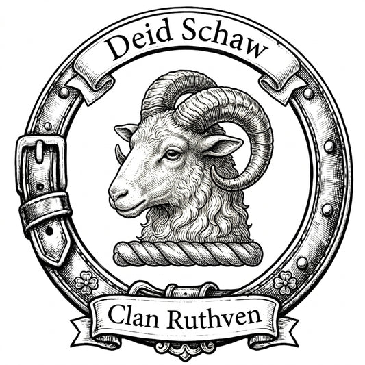 Clan Ruthven Crest digital download: Includes Color PNG, B&W PNG, and SVG vector files