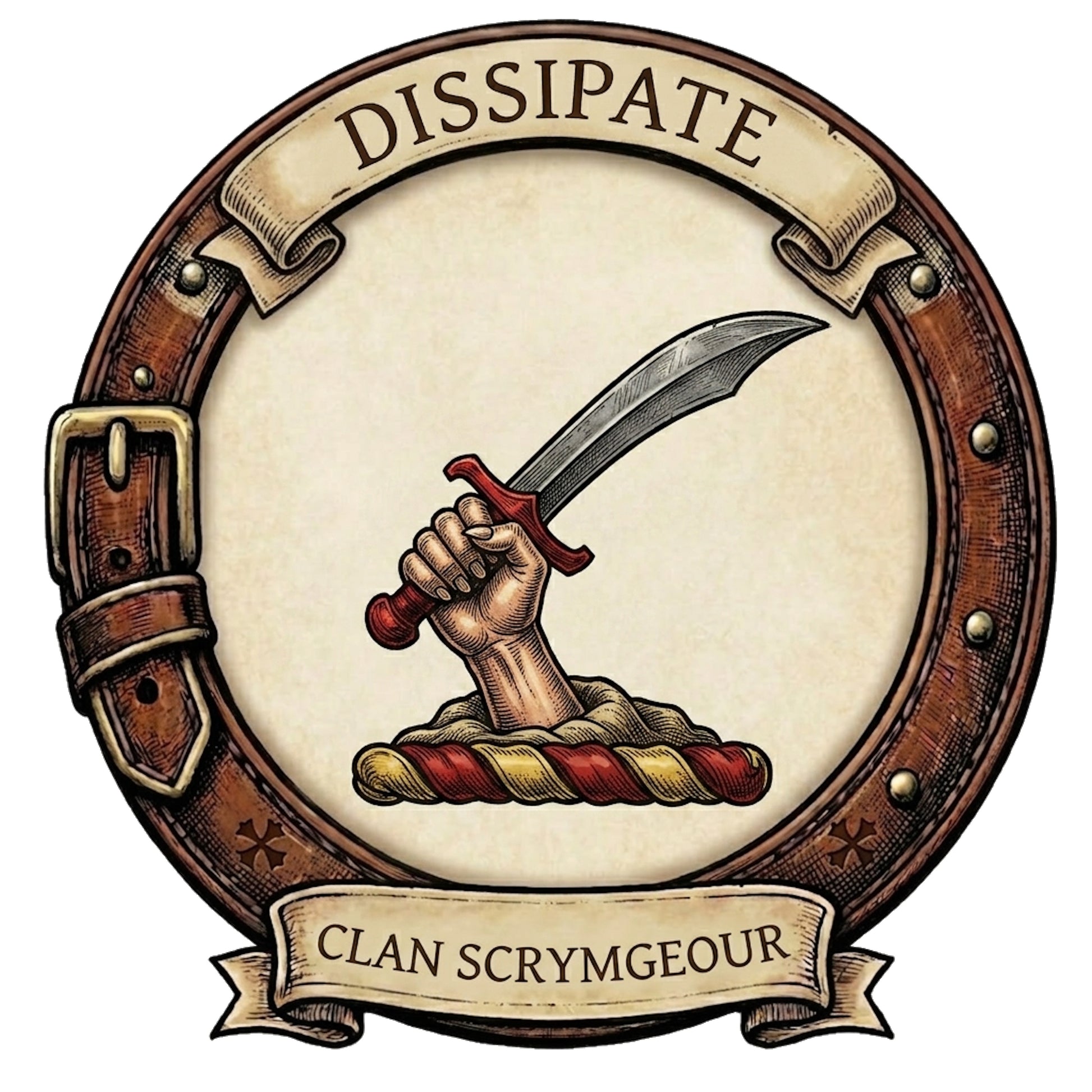 Clan Scrymgeour Crest digital download: Includes Color PNG, B&W PNG, and SVG vector files