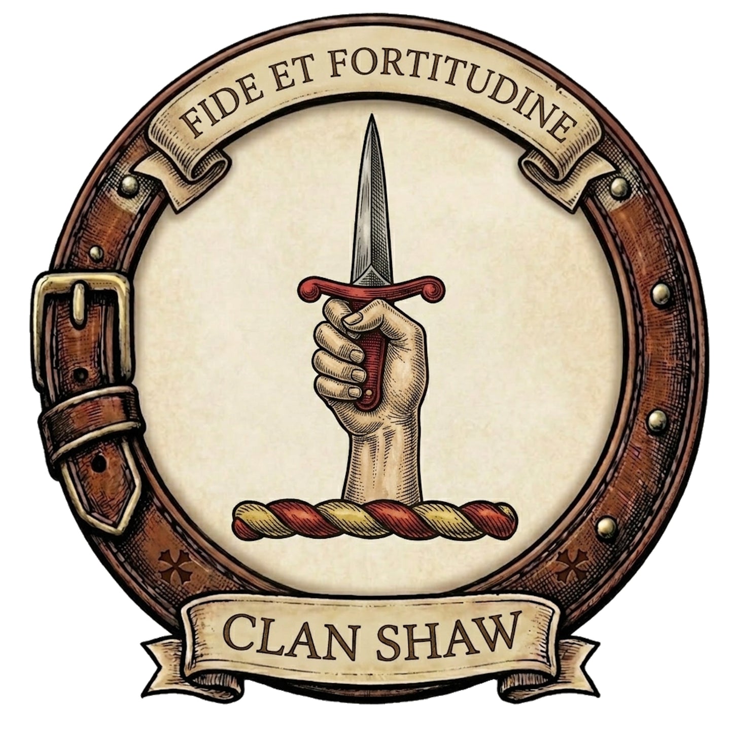 Clan Shaw Crest digital download: Includes Color PNG, B&W PNG, and SVG vector files