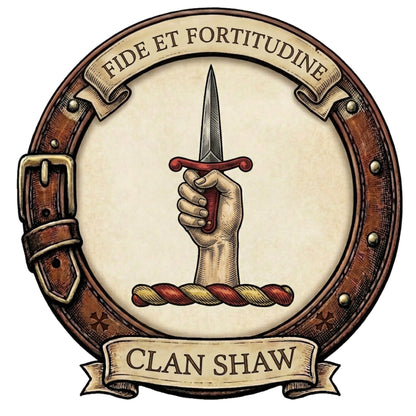 Clan Shaw Crest digital download: Includes Color PNG, B&W PNG, and SVG vector files