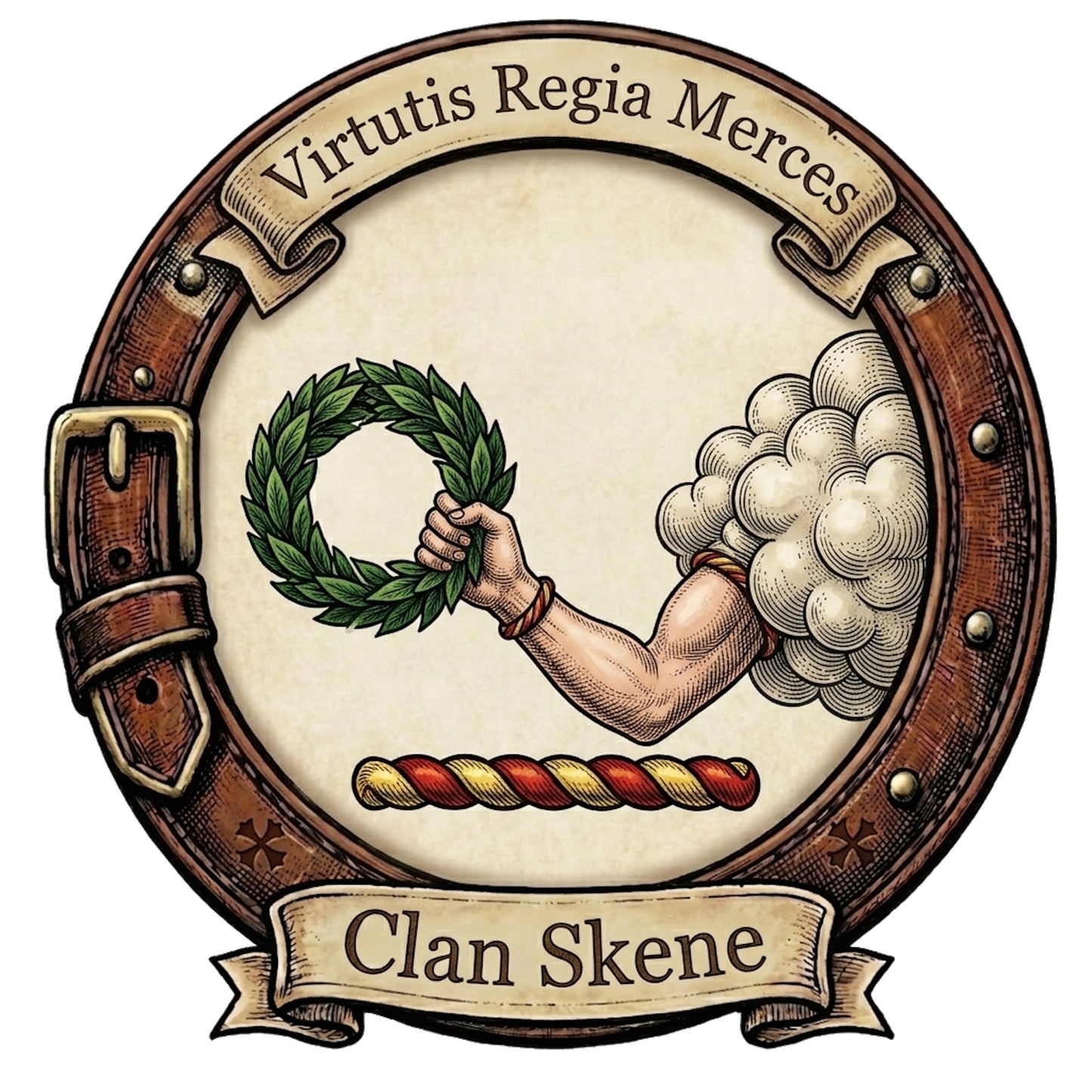 Clan Skene Crest digital download: Includes Color PNG, B&W PNG, and SVG vector files
