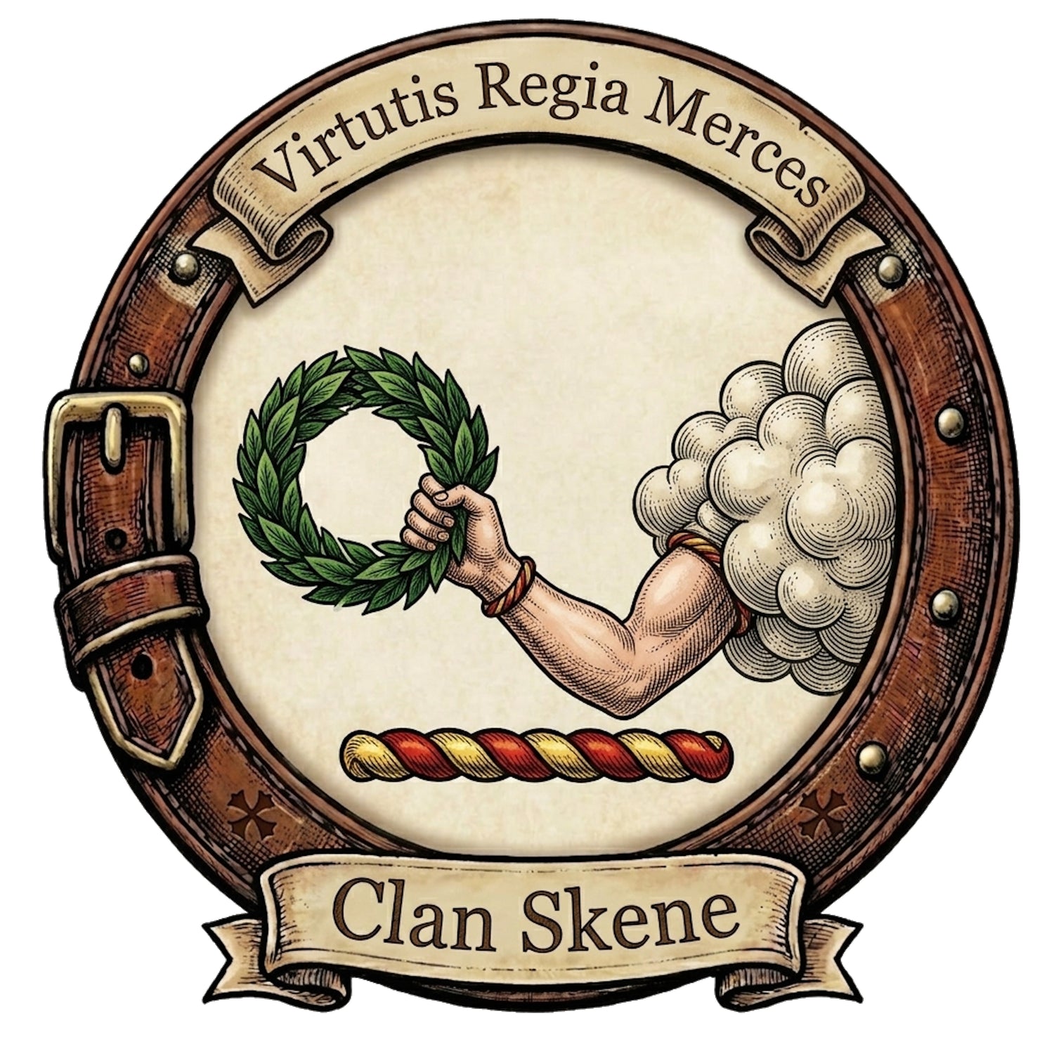 Clan Skene Crest digital download: Includes Color PNG, B&W PNG, and SVG vector files