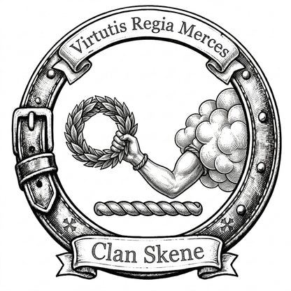 Clan Skene Crest digital download: Includes Color PNG, B&W PNG, and SVG vector files