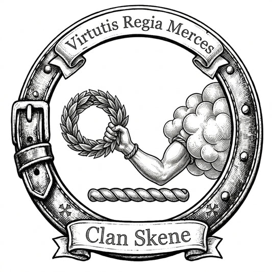 Clan Skene Crest digital download: Includes Color PNG, B&W PNG, and SVG vector files