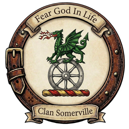 Clan Somerville Crest digital download: Includes Color PNG, B&W PNG, and SVG vector files