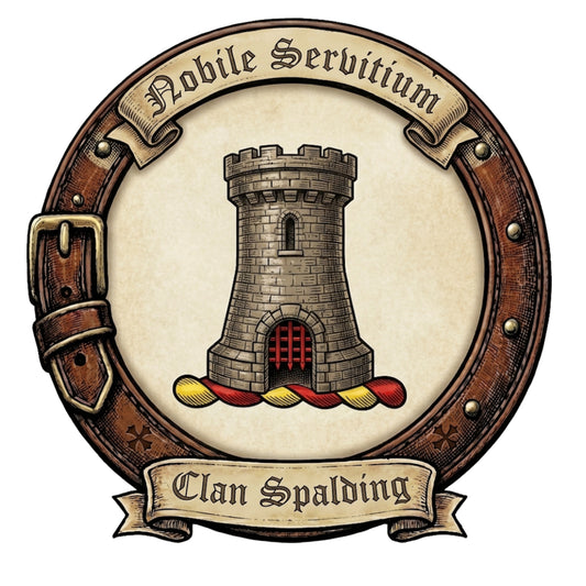 Clan Spalding Crest digital download: Includes Color PNG, B&W PNG, and SVG vector files
