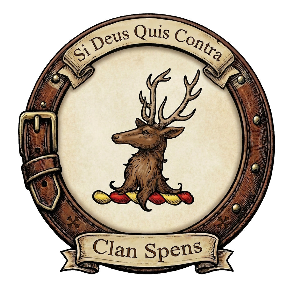 Clan Spens Crest digital download: Includes Color PNG, B&W PNG, and SVG vector files