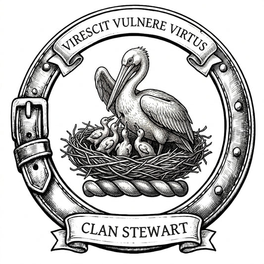 Clan Stewart Crest digital download: Includes Color PNG, B&W PNG, and SVG vector files