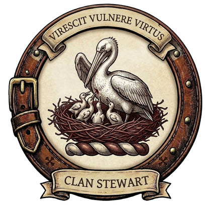 Clan Stewart Crest digital download: Includes Color PNG, B&W PNG, and SVG vector files