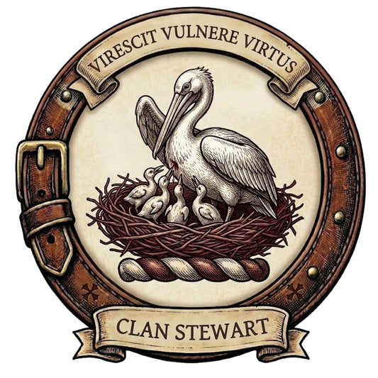 Clan Stewart Crest digital download: Includes Color PNG, B&W PNG, and SVG vector files