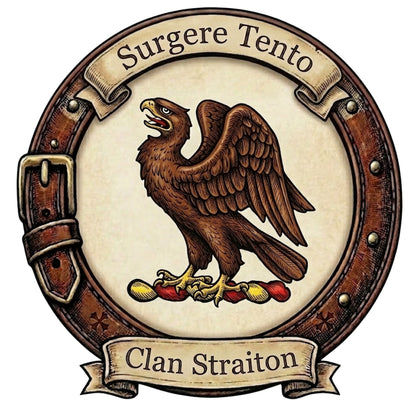 Clan Straiton Crest digital download: Includes Color PNG, B&W PNG, and SVG vector files