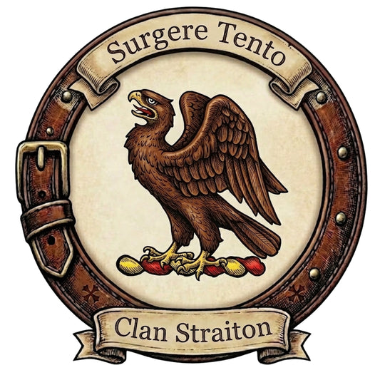 Clan Straiton Crest digital download: Includes Color PNG, B&W PNG, and SVG vector files