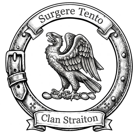 Clan Straiton Crest digital download: Includes Color PNG, B&W PNG, and SVG vector files