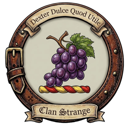 Clan Strange Crest digital download: Includes Color PNG, B&W PNG, and SVG vector files