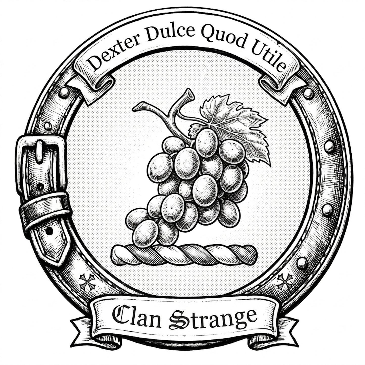 Clan Strange Crest digital download: Includes Color PNG, B&W PNG, and SVG vector files