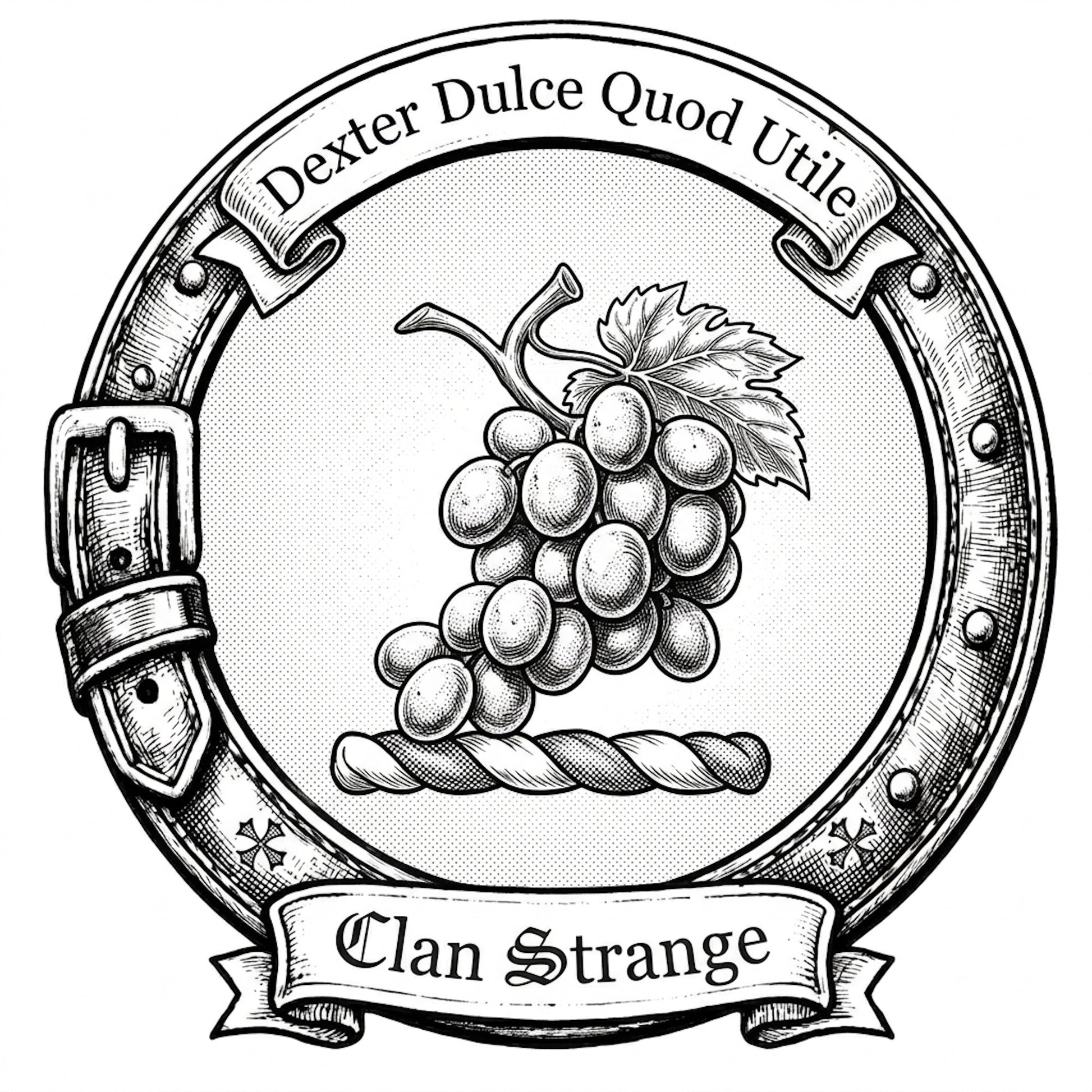 Clan Strange Crest digital download: Includes Color PNG, B&W PNG, and SVG vector files