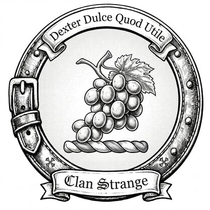 Clan Strange Crest digital download: Includes Color PNG, B&W PNG, and SVG vector files