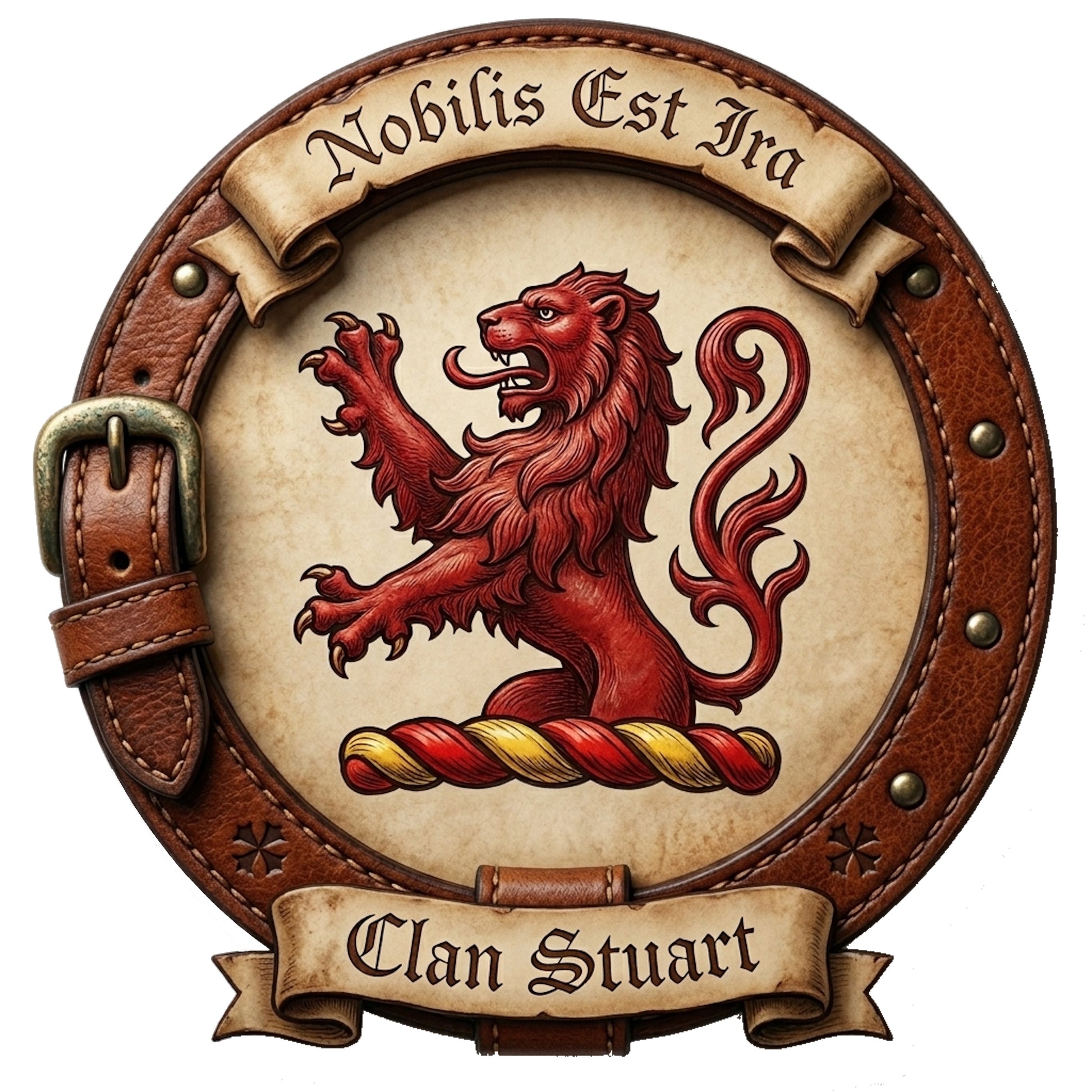 Clan Stuart Crest digital download: Includes Color PNG, B&W PNG, and SVG vector files