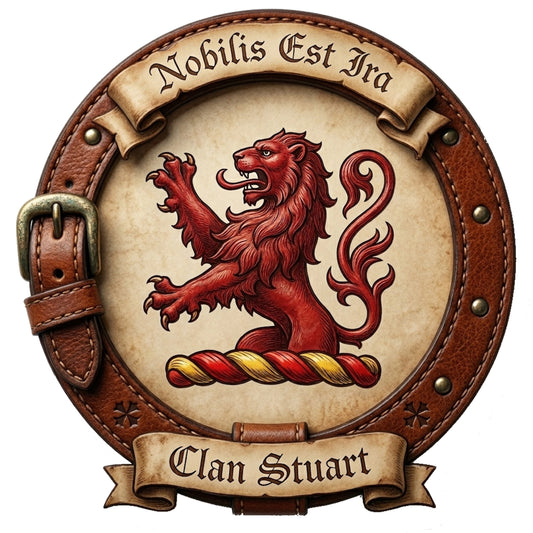 Clan Stuart Crest digital download: Includes Color PNG, B&W PNG, and SVG vector files