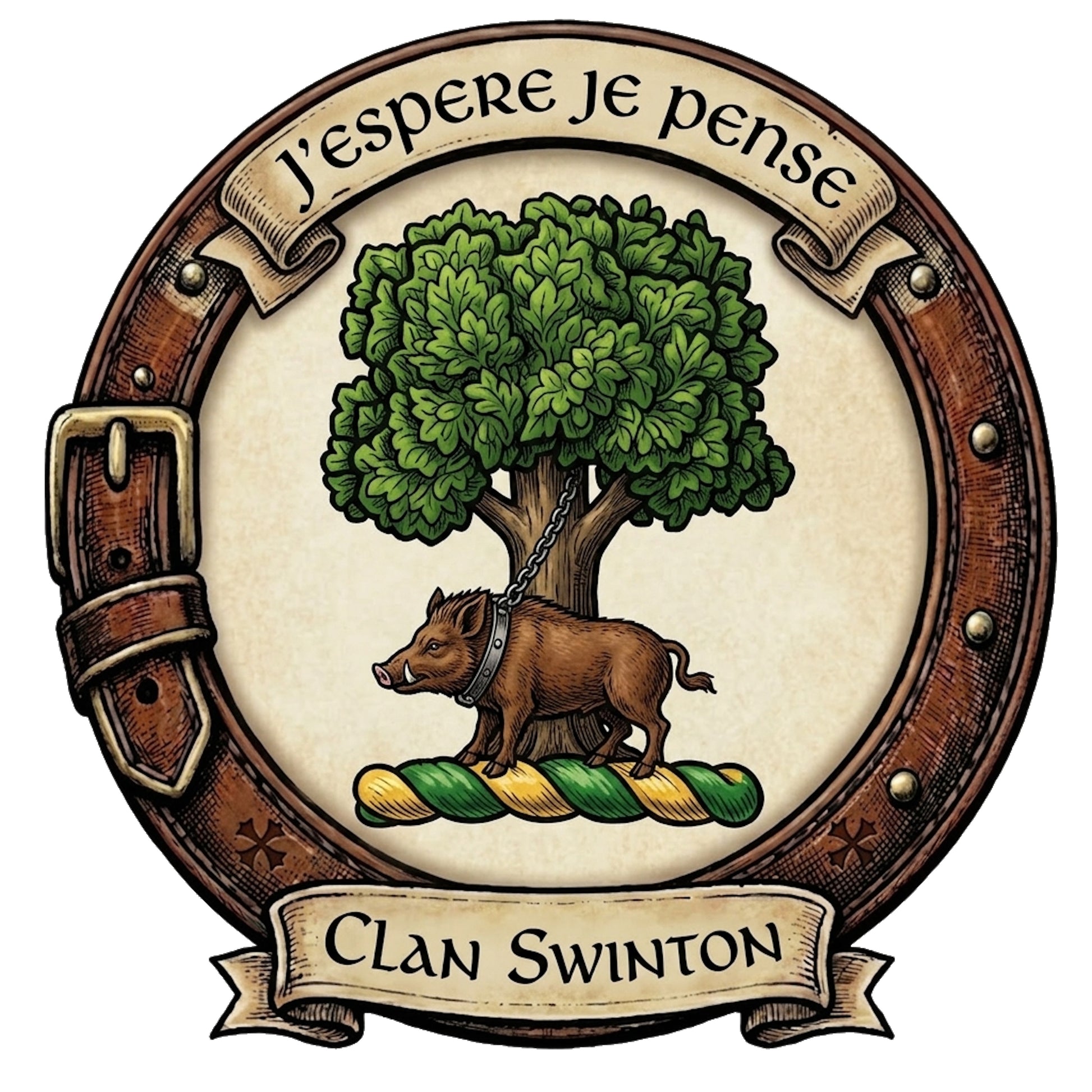 Clan Swinton Crest digital download: Includes Color PNG, B&W PNG, and SVG vector files