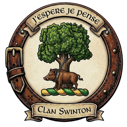 Clan Swinton Crest digital download: Includes Color PNG, B&W PNG, and SVG vector files