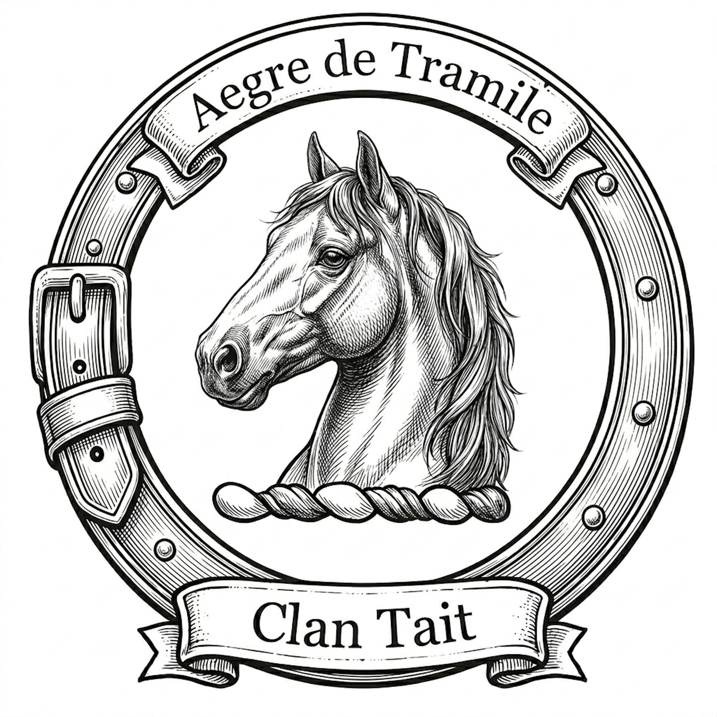 Clan Tait digital download: Includes Color PNG, B&W PNG, and SVG vector files