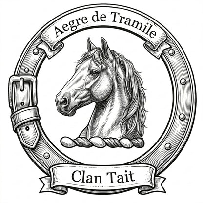 Clan Tait digital download: Includes Color PNG, B&W PNG, and SVG vector files