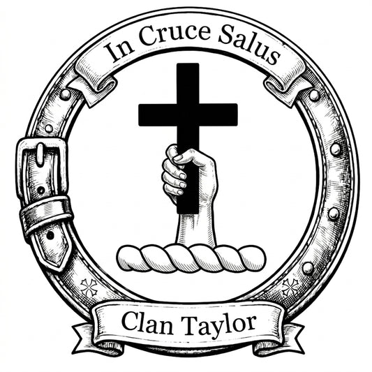 Clan Taylor Crest digital download: Includes Color PNG, B&W PNG, and SVG vector files