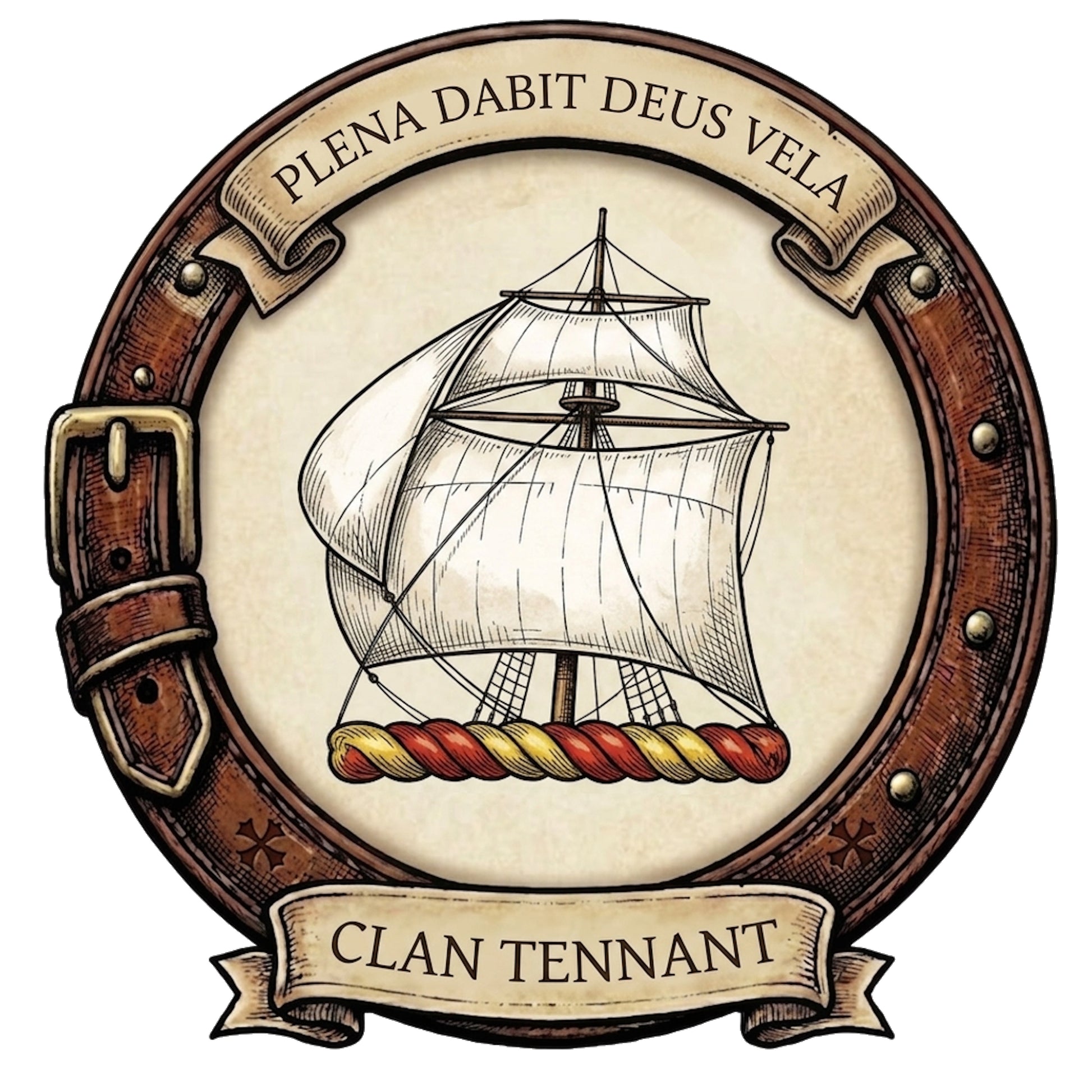 Clan Tennant Crest digital download: Includes Color PNG, B&W PNG, and SVG vector files