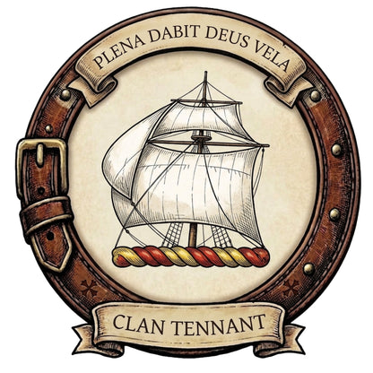 Clan Tennant Crest digital download: Includes Color PNG, B&W PNG, and SVG vector files