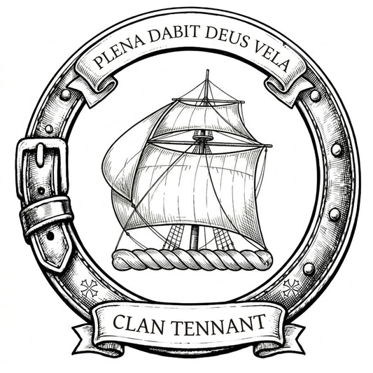 Clan Tennant Crest digital download: Includes Color PNG, B&W PNG, and SVG vector files